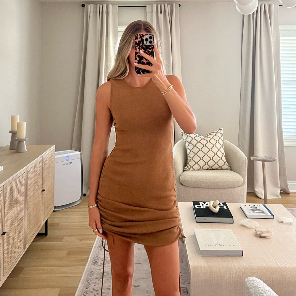 Princess Polly Lioness Ruched Mini Dress